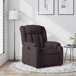 Poltrona Reclinabile Marrone Scuro in Tessutocod mxl 107988