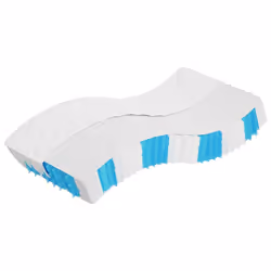 VidaXL 372826, Singolo/Matrimoniale, Materasso a molle, Medio, Nero, Bianco, Poliestere, Schiuma