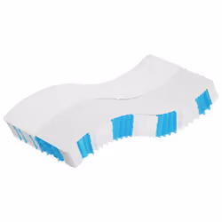 VidaXL 372836, Singolo/Grandezza intera, High density foam mattress, Medio, Nero, Bianco, Poliestere, Poliestere