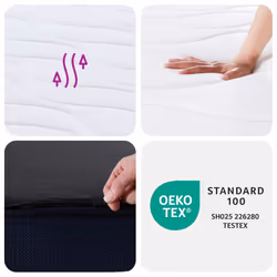 VidaXL 372849 materasso Singolo/Grandezza intera High density foam mattress - Vista aggiuntiva 8