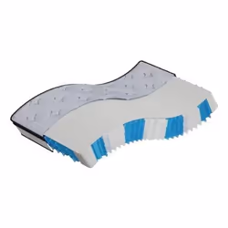 VidaXL 372865, Materasso a molle, Medio, Nero, Grigio, Bianco, Poliestere, Poliestere, 1400 mm