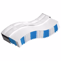 VidaXL 372897, Regular, Medio, Grigio, Bianco, Poliestere, Poliestere, Poliestere