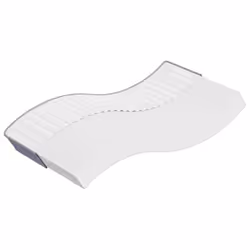 VidaXL 373004, Singolo/Grandezza intera, Medio, Grigio scuro, Bianco, Schiuma, 900 mm, 1900 mm