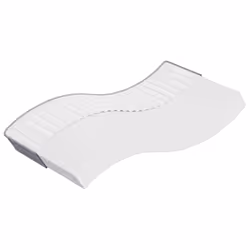 VidaXL 373017, Singolo/Grandezza intera, High density foam mattress, Medio, Grigio scuro, Bianco, Poliestere, Poliestere