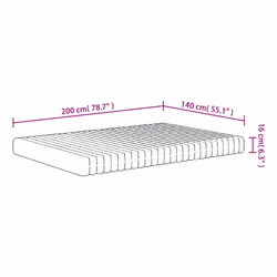 VidaXL 373050 materasso Singolo/Grandezza intera High density foam mattress - Vista aggiuntiva 8