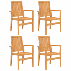 Set da Pranzo per Giardino 5 pz in Legno Massello di Teakcod mxl 94048 - Vista aggiuntiva 3