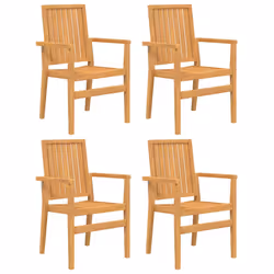 Set da Pranzo per Giardino 5 pz in Legno Massello di Teakcod mxl 93734 - Vista aggiuntiva 3