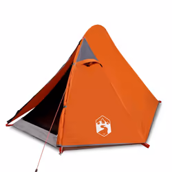 Tendada Campeggio 2 Persone Grigio e Arancione Impermeabilecod mxl 110503 - Vista aggiuntiva 2