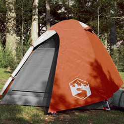 Vidaxl - Tenda Campeggio 2Persone Grigia e Arancione 254x135x112 Taffetà