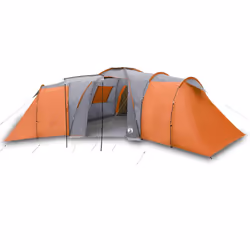 Tendada Campeggio 12 Persone Grigio e Arancione Impermeabilecod mxl 90056 - Vista aggiuntiva 2
