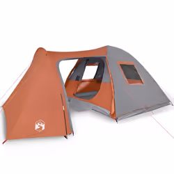 Tendada Campeggio 6 Persone Grigio e Arancione Impermeabilecod mxl 88991 - Vista aggiuntiva 2