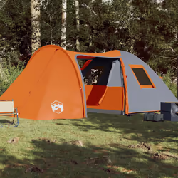 Tendada Campeggio 6 Persone Grigio e Arancione Impermeabilecod mxl 88991 - Vista aggiuntiva 3
