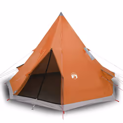 Tendada Campeggio 4 Persone Grigio e Arancione Impermeabilecod mxl 111663 - Vista aggiuntiva 2