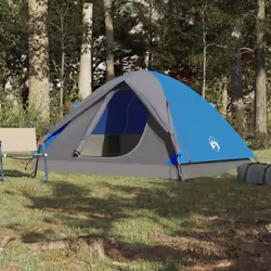 Tendada Campeggio per 3 Persone Blu Impermeabilecod mxl 114060 - Vista aggiuntiva 3