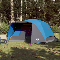 Tendada Campeggio per 6 Persone Blu Impermeabilecod mxl 113716 - Vista aggiuntiva 3
