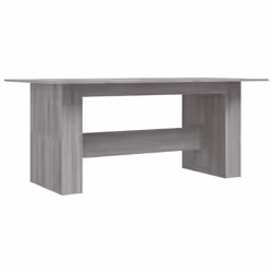 Tavolo da Pranzo Grigio Sonoma 180x90x76 cm Legno Multistratocod mxl 84400 - Vista aggiuntiva 2