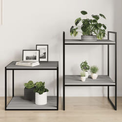 Mensole Parete 4pz Grigio Sonoma 40x50x1,5cm Legno Multistrato vidaXL85660