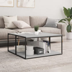 Mensole Parete 4pz Grigio Sonoma 80x40x1,5cm Legno Multistrato Vidaxl 763085