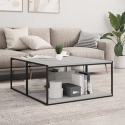 Mensole Parete 4pz Grigio Sonoma 80x50x1,5cm Legno Multistrato Vidaxl 25009