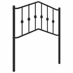 VidaXL 373818, Nero, Acciaio, 100 cm, 1050 mm, 98 cm, 40 mm