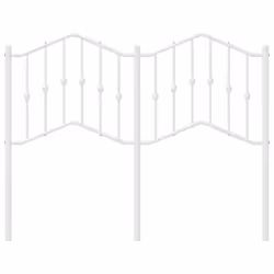 vidaXL Testiera in Metallo Bianco 120 cm - Vista aggiuntiva 3