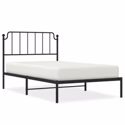 Giroletto con Testiera in Metallo Nero 107x203 cmcod mxl 84587 - Vista aggiuntiva 2