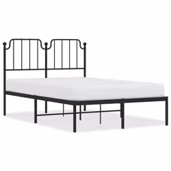 Giroletto con Testiera in Metallo Nero 120x200 cmcod mxl 132513 - Vista aggiuntiva 2