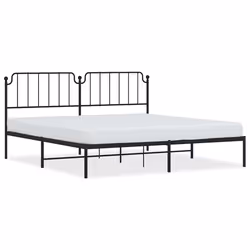 Giroletto con Testiera in Metallo Nero 193x203 cmcod mxl 132507 - Vista aggiuntiva 2