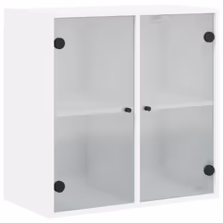 Mobile a Muro con Ante in Vetro Bianco 68x37x68,5 cmcod mxl 111149 - Vista aggiuntiva 2