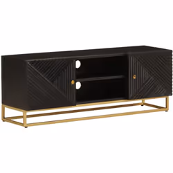 Questo robusto mobile TV è sicuramente progettato per essere un punto focale della vostra stanza con un design alla moda e pr ...