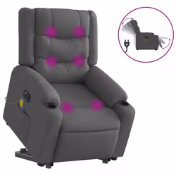 VidaXL 3206577, Tessuto, Grigio, Schiuma, 110 kg, 770 mm, 930 mm