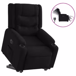 VidaXL 3206581, Tessuto, Nero, Schiuma, 110 kg, 770 mm, 930 mm