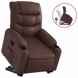 VidaXL 3206601, Ecopelle, Marrone, Schiuma, 110 kg, 755 mm, 930 mm