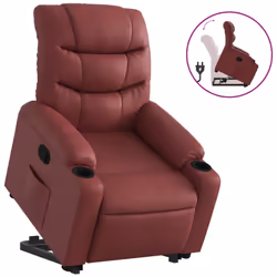 VidaXL 3206603, Ecopelle, Rosso, Schiuma, 110 kg, 755 mm, 930 mm