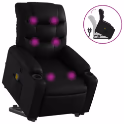 VidaXL 3206606, Ecopelle, Nero, Schiuma, 110 kg, 755 mm, 930 mm