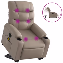 VidaXL 3206612, Ecopelle, Cappuccino, Schiuma, 110 kg, 755 mm, 930 mm