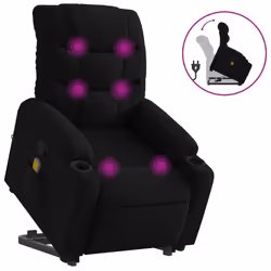 VidaXL 3206656, Tessuto, Nero, Schiuma, 110 kg, 755 mm, 930 mm