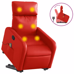 VidaXL 3206761, Ecopelle, Rosso, Schiuma, 110 kg, 50 cm, 55,5 cm