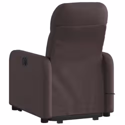VidaXL 3206809 sedia massaggiante elettrica Marrone scuro Tessuto - Vista aggiuntiva 5