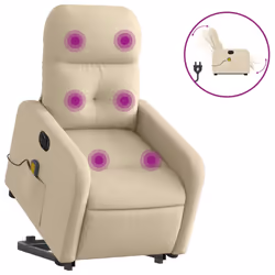 VidaXL 3206830, Tessuto, Crema, Schiuma, 110 kg, 660 mm, 890 mm