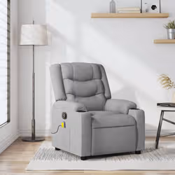 VidaXL 3206835 sedia massaggiante elettrica Grigio chiaro Tessuto - Vista aggiuntiva 2