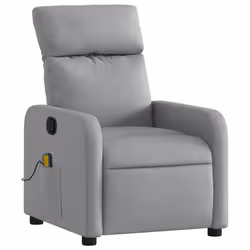 VidaXL 3206863 sedia massaggiante elettrica Grigio chiaro Tessuto - Vista aggiuntiva 3