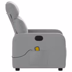 VidaXL 3206863 sedia massaggiante elettrica Grigio chiaro Tessuto - Vista aggiuntiva 8