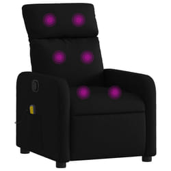 VidaXL 3206865 sedia massaggiante elettrica Nero Tessuto