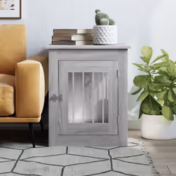 Gabbia Cani da Arredamento Grigio Sonoma 55x75x65cm Multistratocod mxl 132466 - Vista aggiuntiva 3