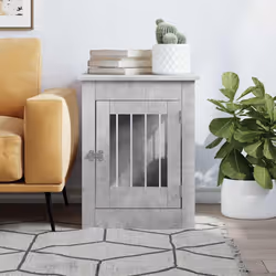 Gabbia Cani Arredamento Grigio Cemento 55x80x68cm Multistratocod mxl 108501 - Vista aggiuntiva 3