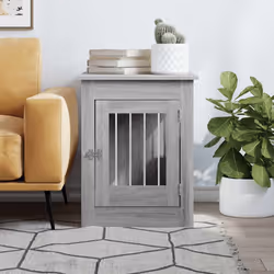 Gabbia Cani da Arredamento Grigio Sonoma 55x80x68cm Multistratocod mxl 132465 - Vista aggiuntiva 3
