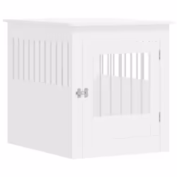 Gabbia Cani Arredamento Bianca 64,5x80x71cm Legno Multistratocod mxl 109590 - Vista aggiuntiva 2