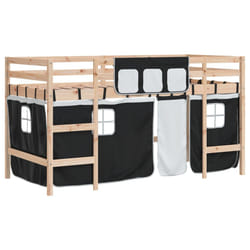 VidaXL 3206964 lettino per bambini Nero, Bianco Poliestere