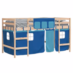 VidaXL 3206965 lettino per bambini Blu Poliestere - Vista aggiuntiva 4
